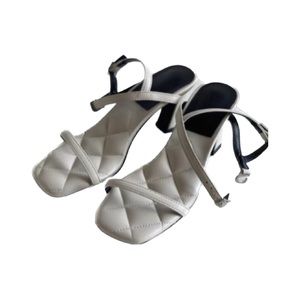 White Strap Sandal Heel